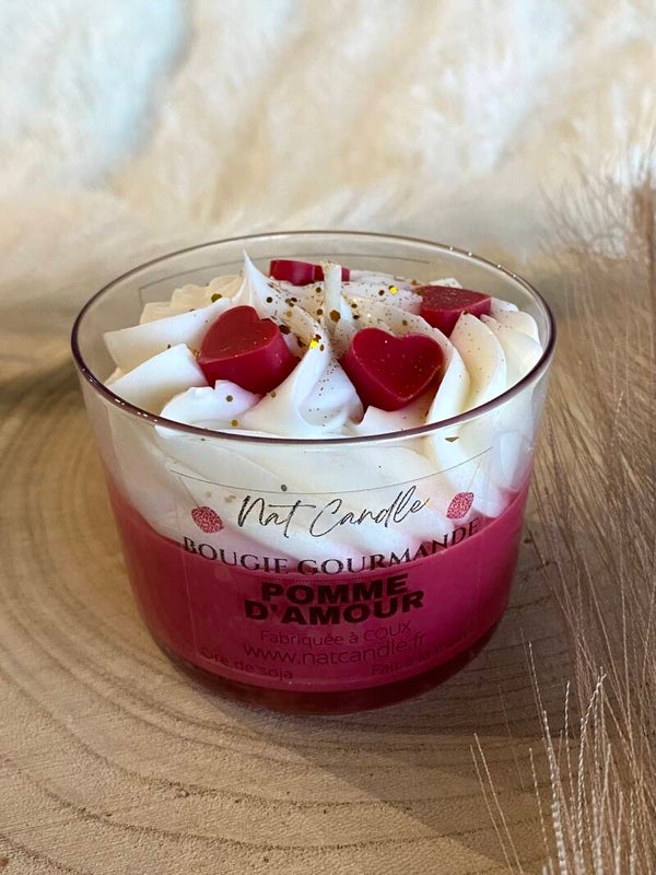 Bougie gourmande "Pomme d'Amour"