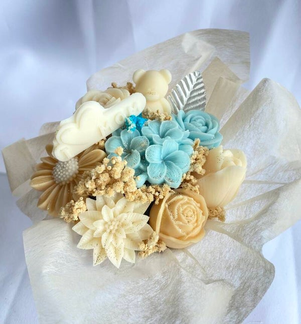 Bouquet Parfumé "I ❤️ MOM" – Vanille des Îles