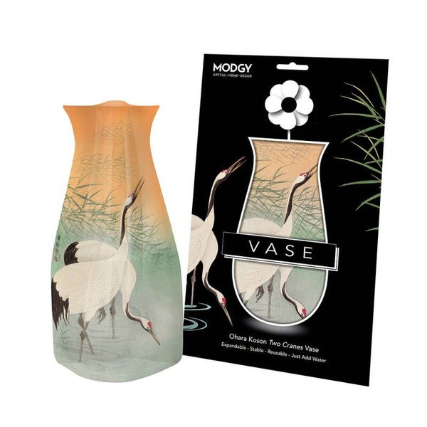 Modgy Expandable Vase | Ohara Koson Two Cranes