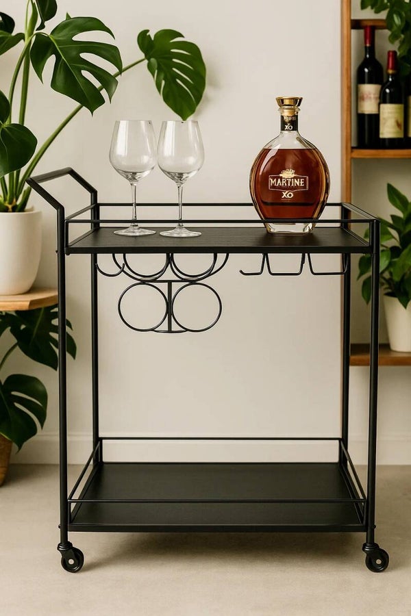 Ava | Bar Trolley - Black