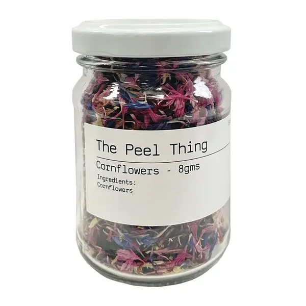 The Peel Thing | Edible Flower Sprinkles - Cornflower Rose