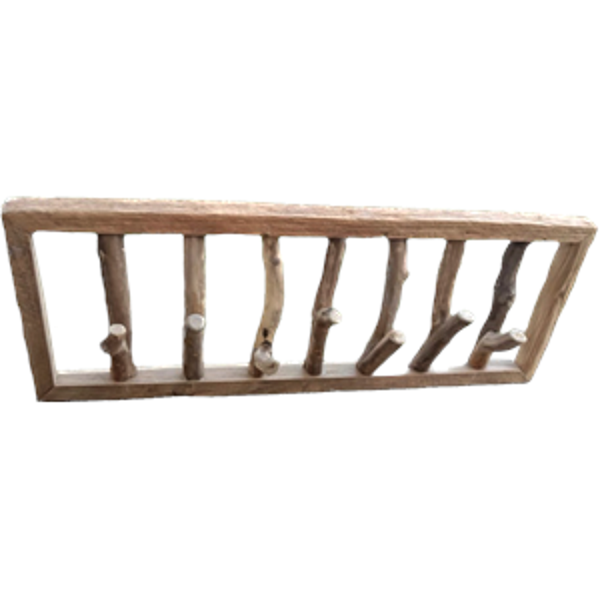 Bear & Fox | Organic Teak Branch 7 Hook