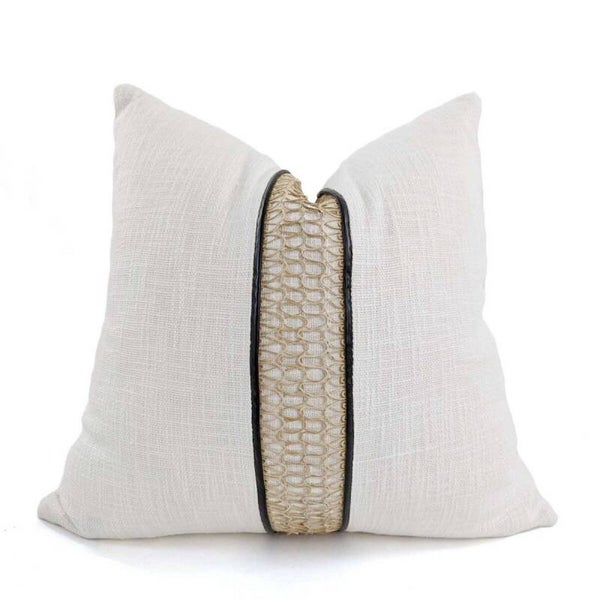 Cushion Cover - Braid - Cream / Natural