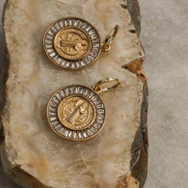 Queen of Foxes | Earrings - Seraph Symbol - Disc