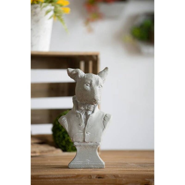 Dog Head Sculpture