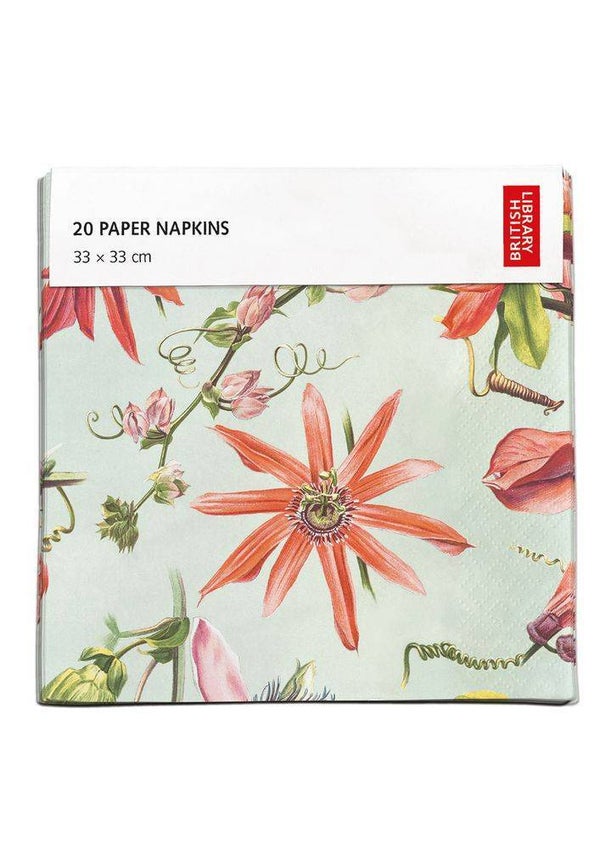 Museums & Galleries | Passion Flowers 20 - Paper Napkins