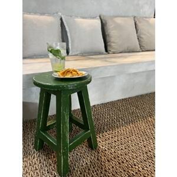 Bear & Flox | Florence Stool Round Green
