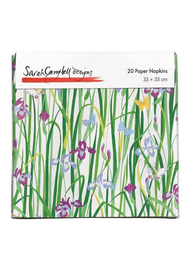 Museums & Galleries | Irises And Butterflies - Paper Napkins