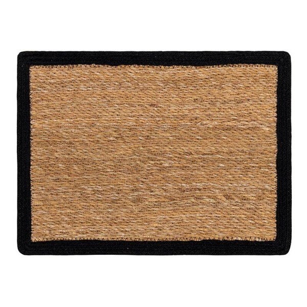 Seagrass | Jute Rectangle Placemat with Black Border