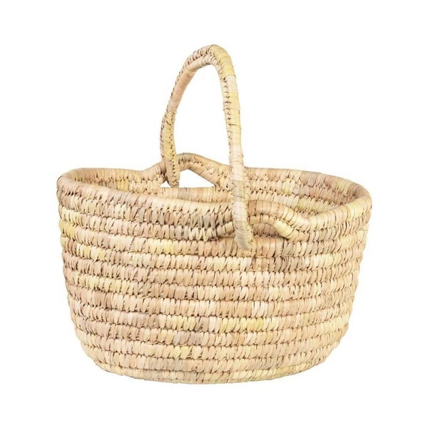 Kans | Grass Oval Shopping Basket - Natural