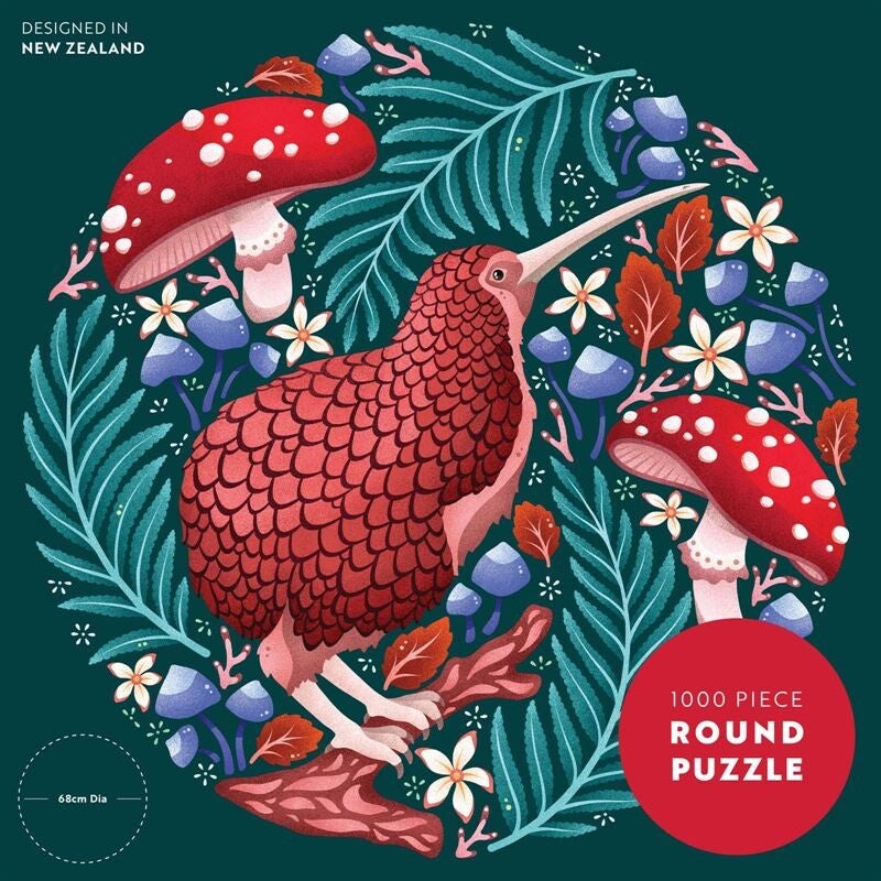 Catherine Marion | Kooky Kiwi 1000 Pce - Round Puzzle