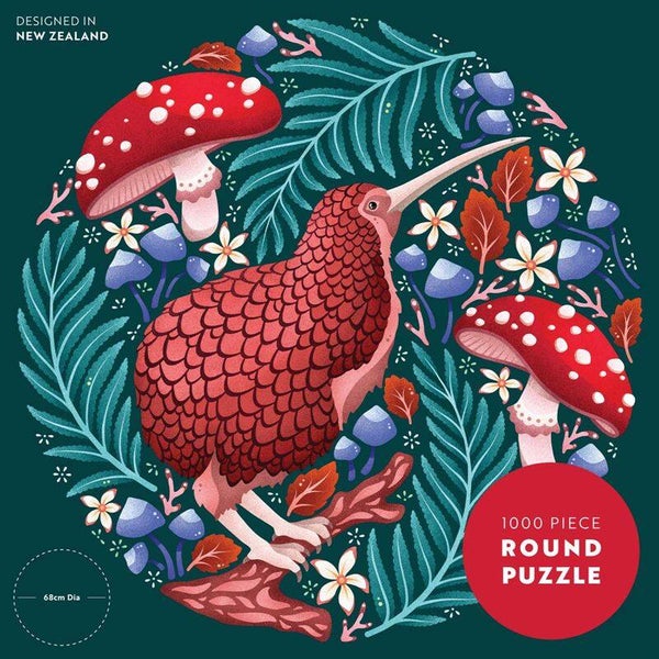 Catherine Marion | Kooky Kiwi 1000 Pce - Round Puzzle