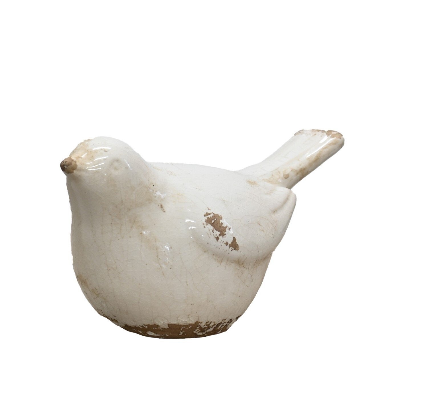 Artisan Florals | Ceramic Bird - Cream Lg
