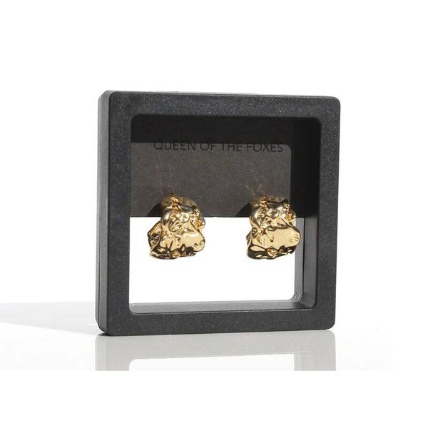 Queen of Foxes | Earrings - Molten Drop Gold