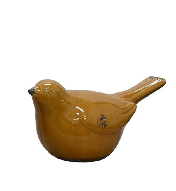 Artisan Florals | Ceramic Bird - Mustard Lg