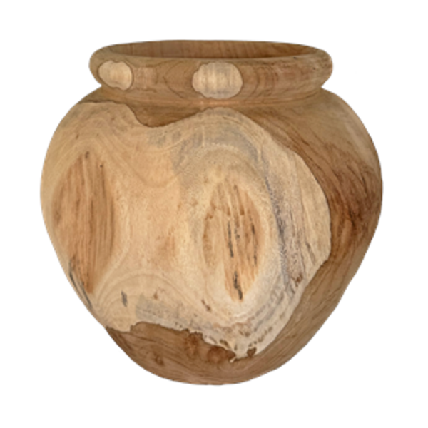 Bear & Fox | Organic Teak Pot - Natural