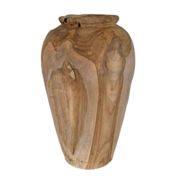 Bear & Fox | Organic Teak Vase Natural