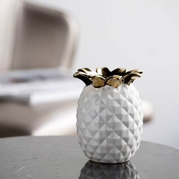 Pineapple Vase - White