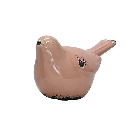 Artisan Florals | Ceramic Bird - Dusty Pink Lg