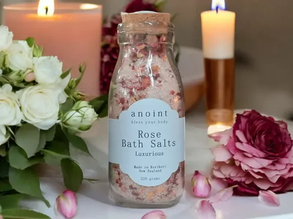 Anoint | Rose Bath Salts Bottle