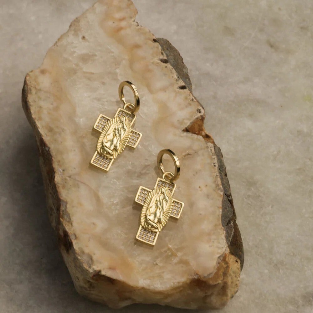 Queen of Foxes | Earrings - Seraph Symbol - Cross
