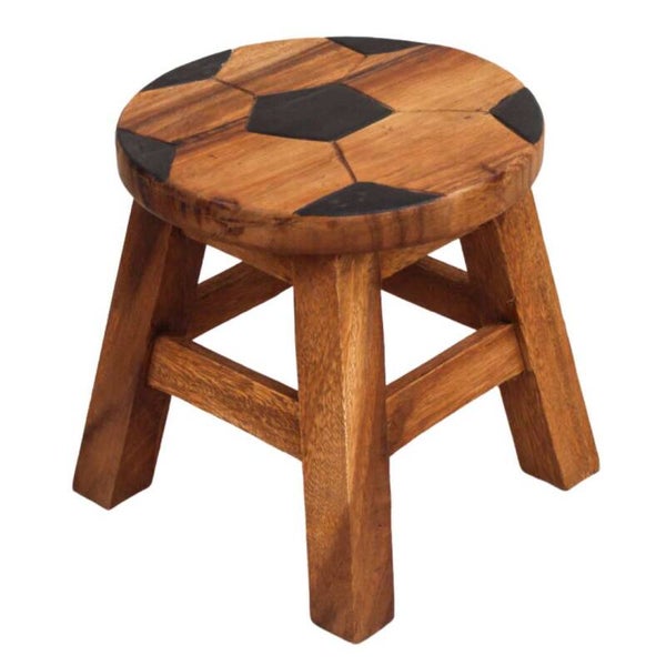 Wooden Kids Stool – Soccer Ball