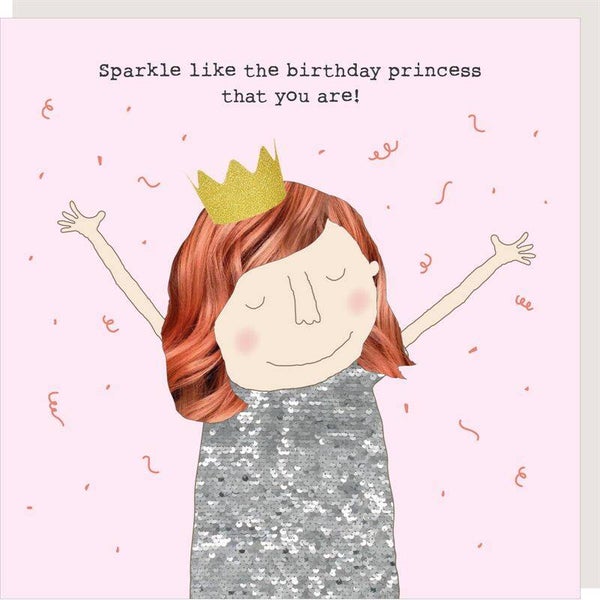 Rosie Made A Thing | Sparkle Birthday Princess - Birthday Card