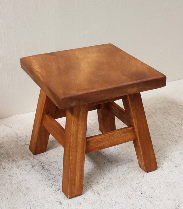 Barron | Wooden Stool – Small Square