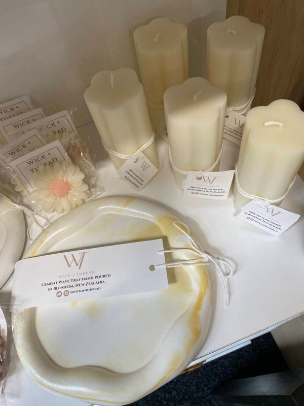 Wick + Thread | The Flower Pillar Candle