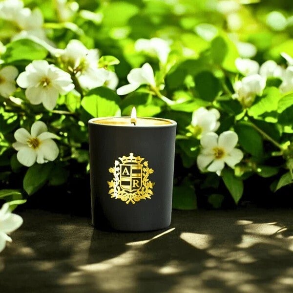Abbey Rose | Black / Gold Medium Candles