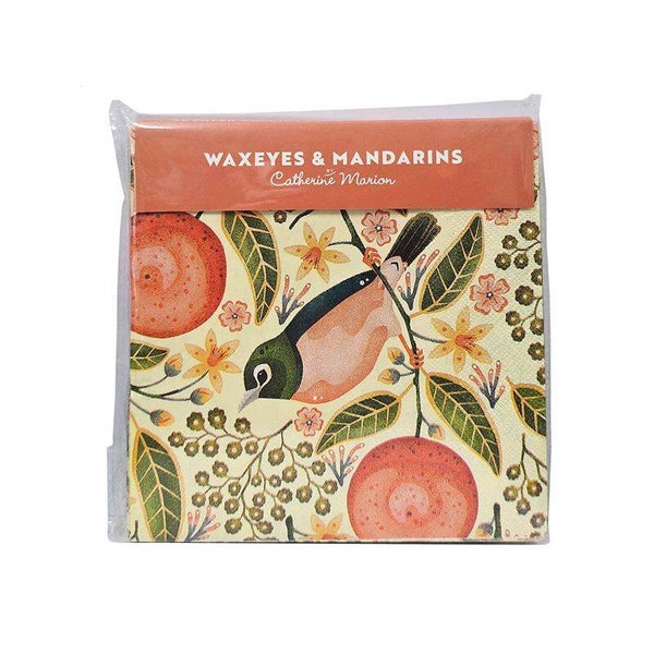 Catherine Marion | Waxeyes & Mandarins - Paper napkins 20pkt