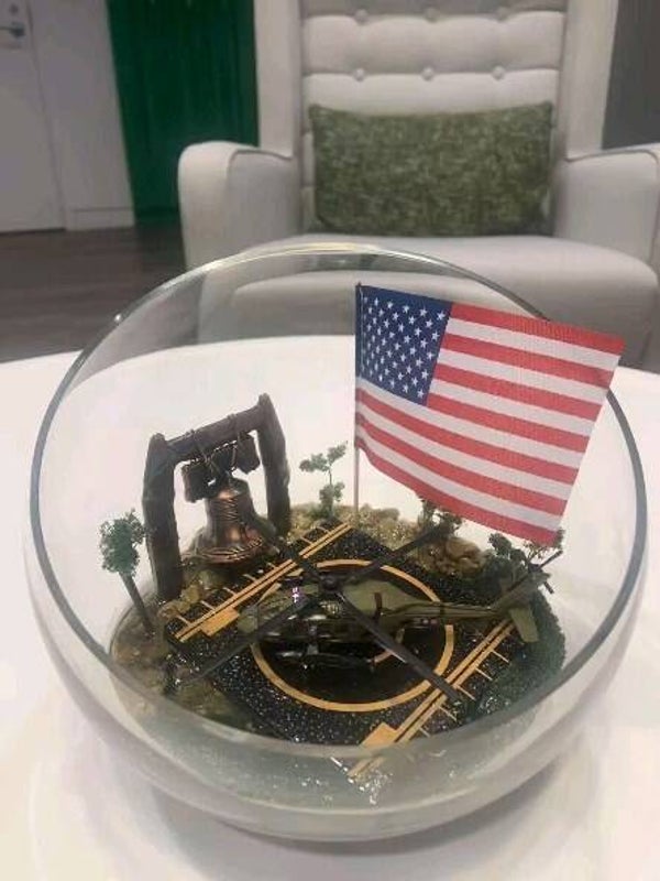 Patriotic Terrarium Display