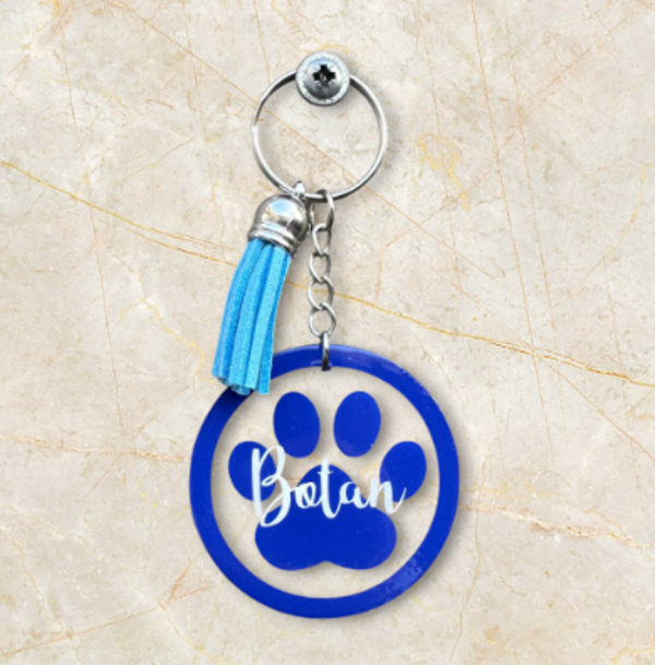 Sleutelhanger met Vinyl design
