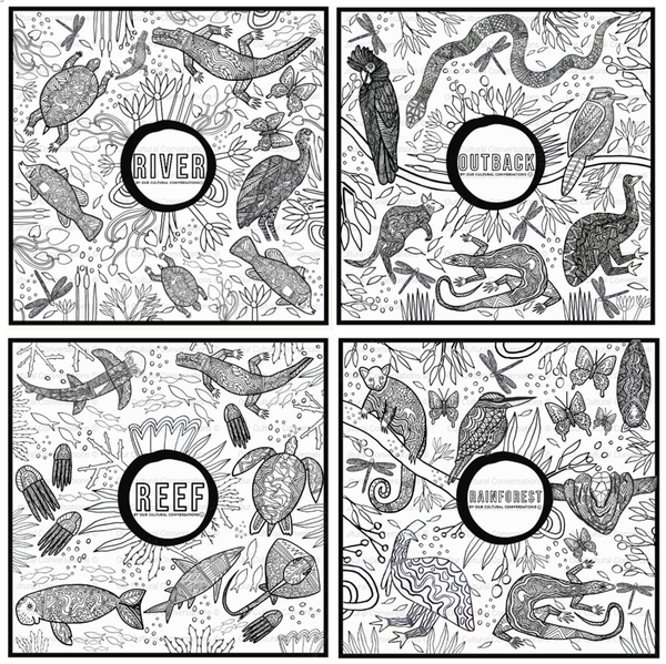 Set of 4 sheets