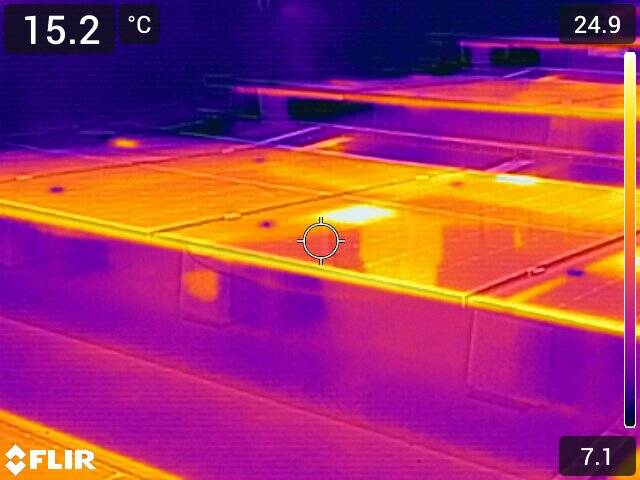 Controllo termografico di un impianto fotovoltaico