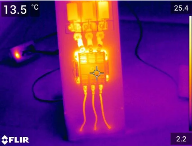 Controllo termografico di impianto elettrico per servizi professionali