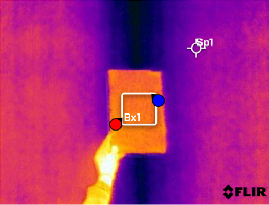 Misura della temperatura riflessa apparente per indagine termografica