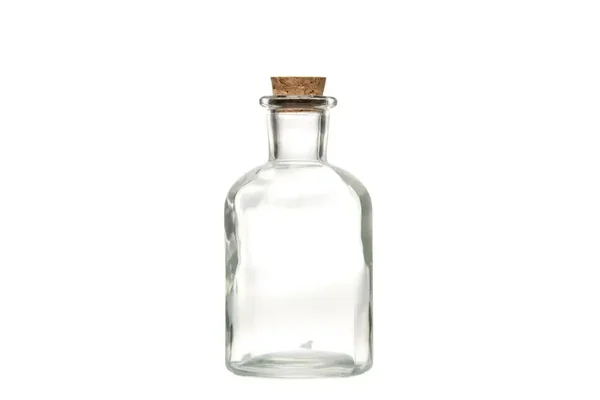 Glasflaska med kork klar 10cm
