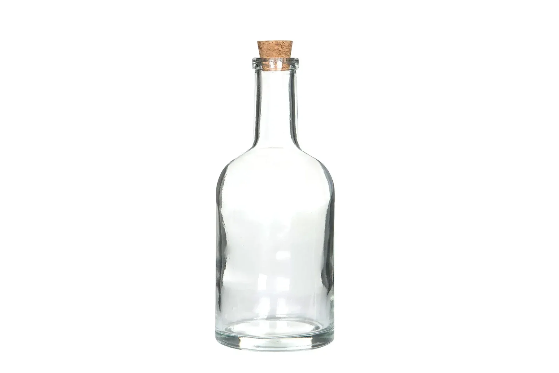 Glasflaska med kork 18cm