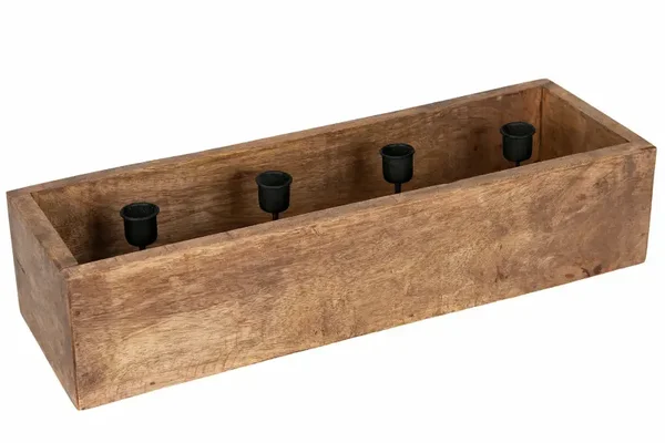 Adventsljusstake Trä Box