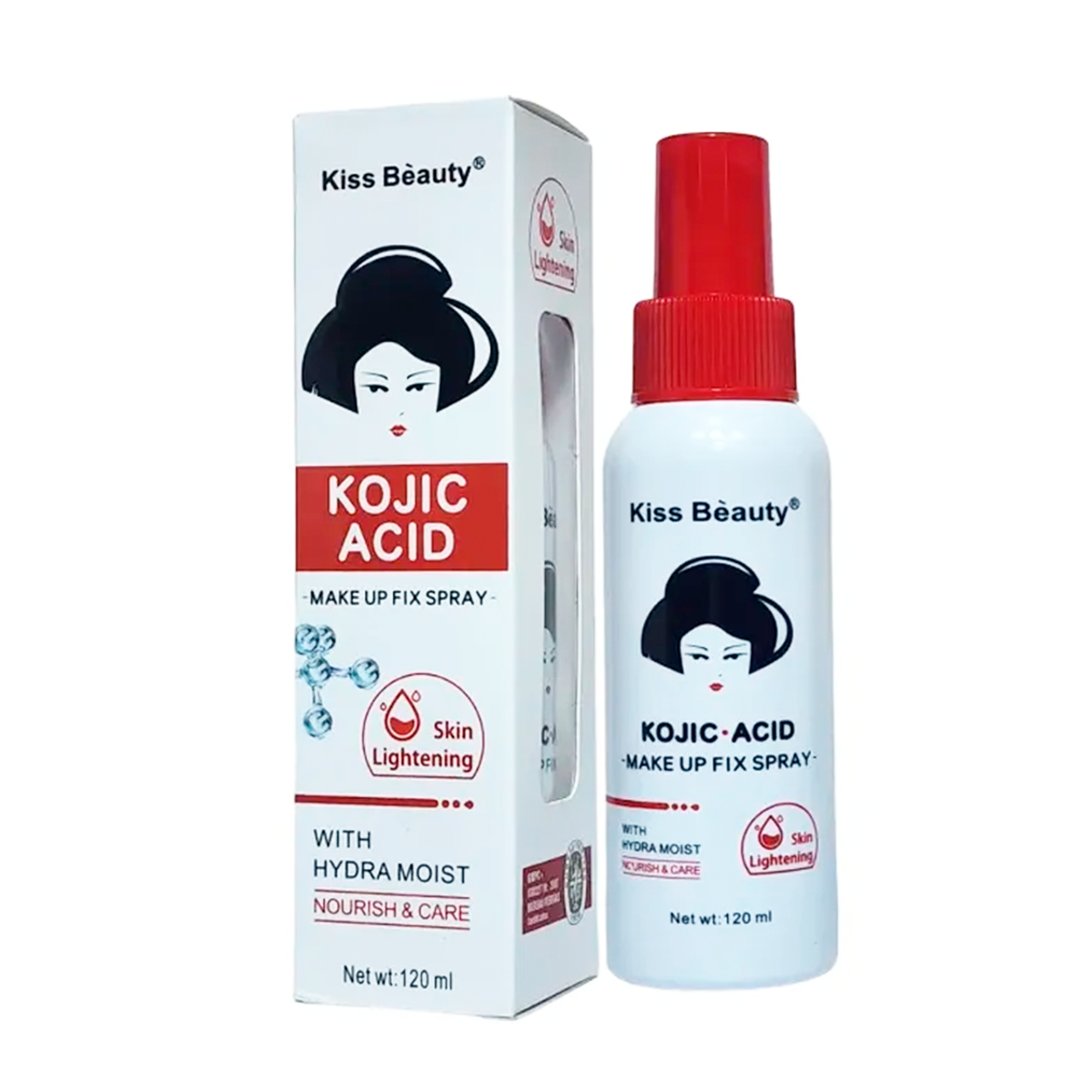 FIJADOR MAQUILLAJE ACIDO KOJICO 120ML - KISS BEAUTY
