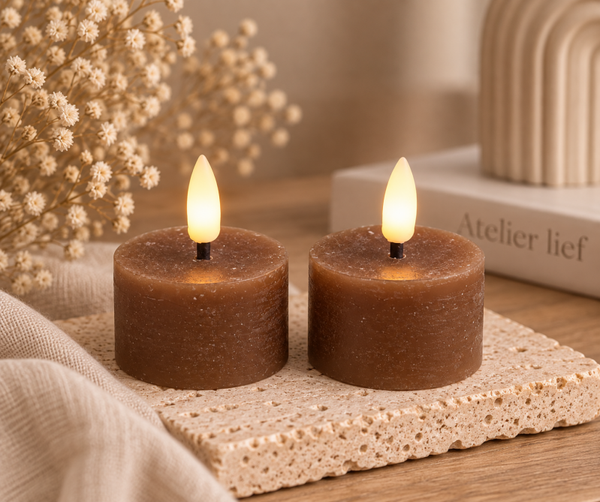 Theelicht LED - Bruin