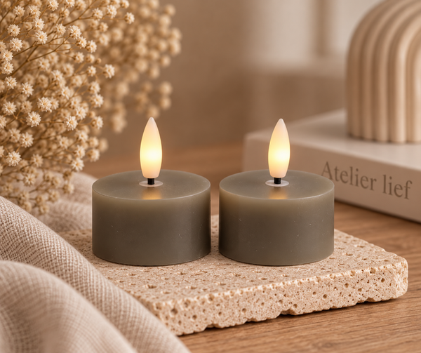 Theelicht LED - Grijs