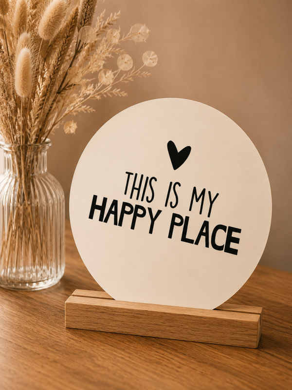 Wenscirkel 'This is my happy place'