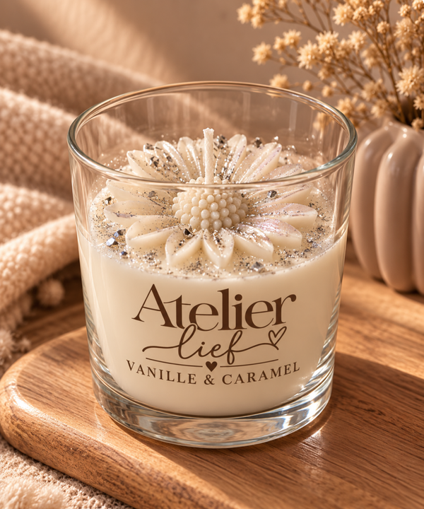 Atelier lief | Geurkaars - Vanille & Caramel
