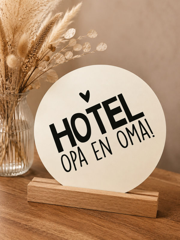 Wenscirkel 'HOTEL Opa en Oma!'