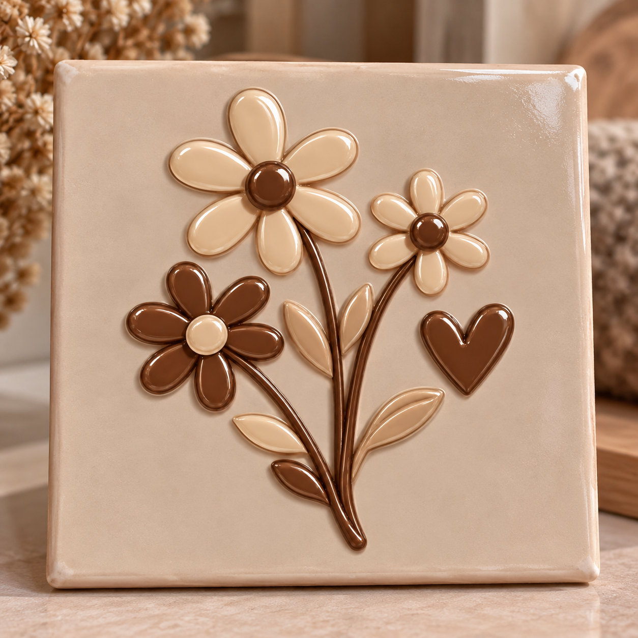 Atelier lief | Tegeltje Flower Love