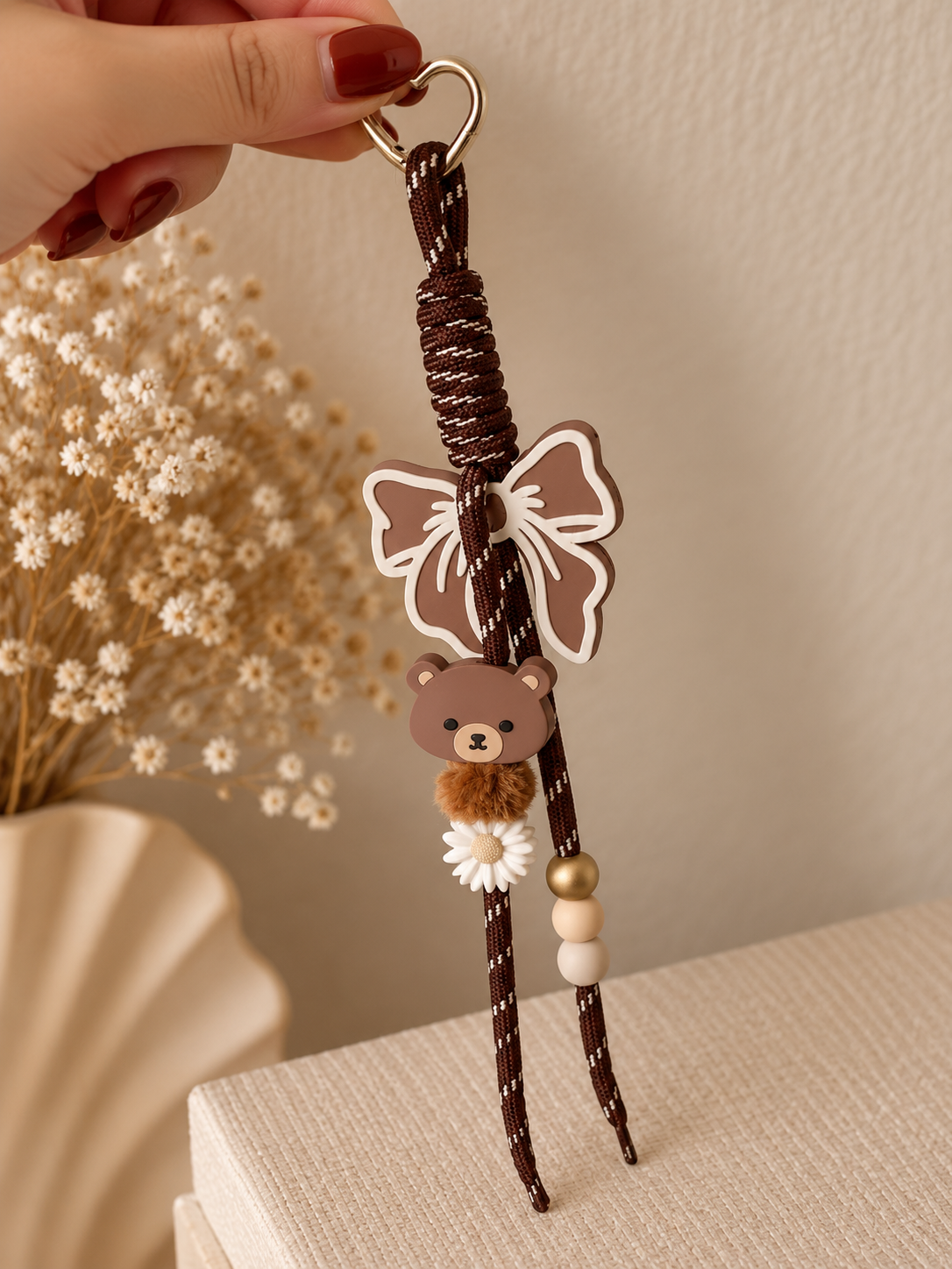 Sleutelhanger | Teddy Bow – Bruin