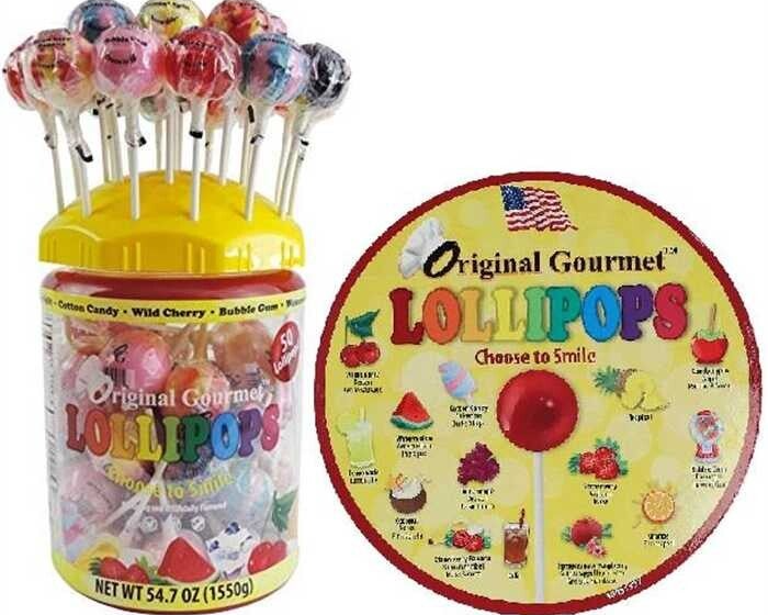 FUNNY CANDY SUCETTES GOURMET LOLLIPOP CLUB TUBE goût aléatoire