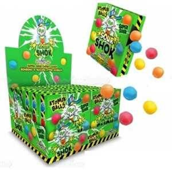 FUNNY CANDY SOUR SHOK ATOMIK BALLS